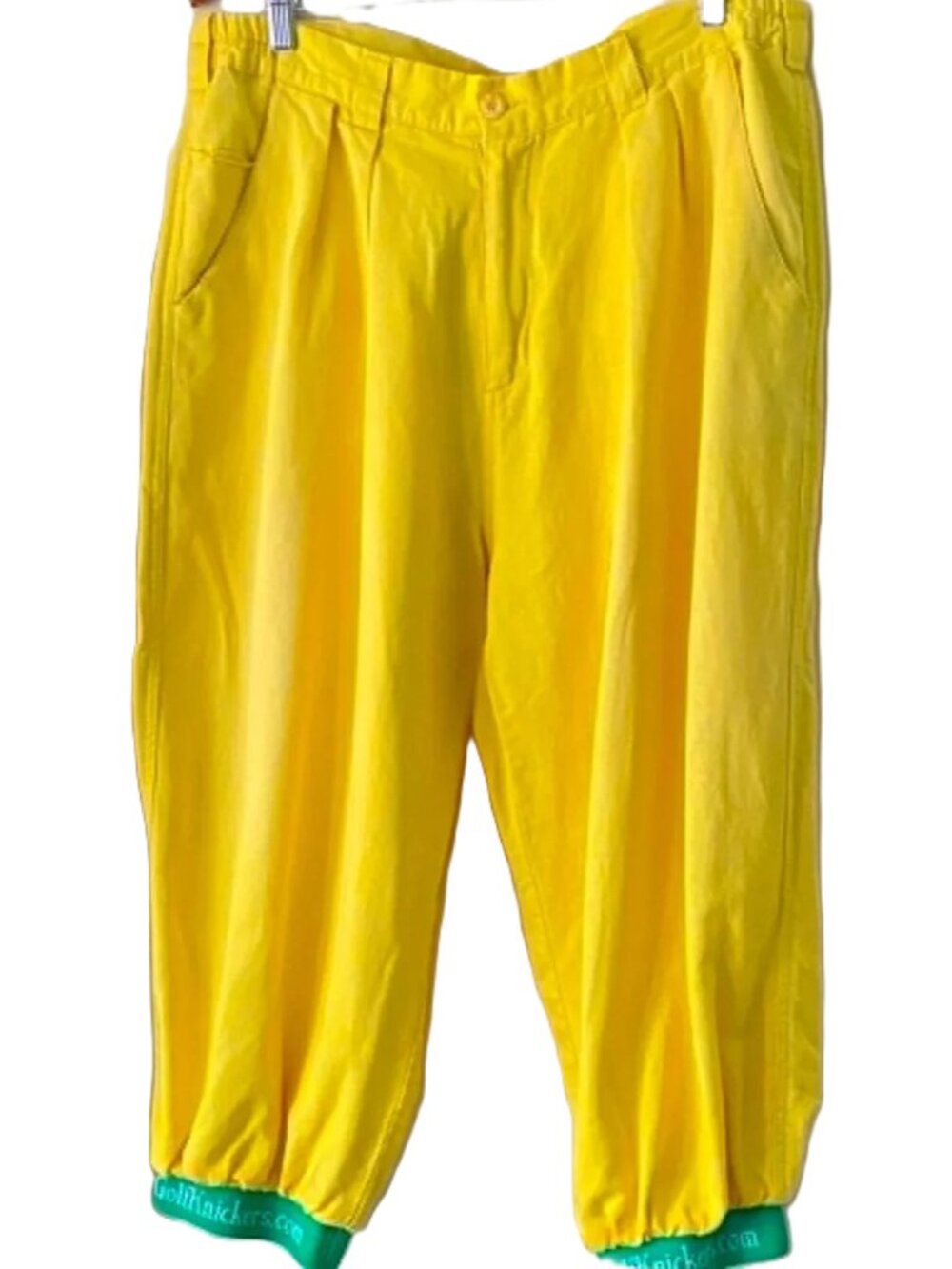 Par 4 Collection Golf Knickers Yellow Men's Size 38 Read